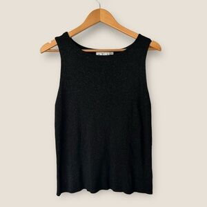 Jessica Black Gold Sparkle Sleeveless Top